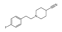 1-[2-(4-fluorophenyl)ethyl]piperidine-4-carbonitrile Structure