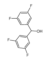 3,3',5,5'-tetrafluorobenzhydrol结构式