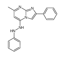 7-methyl-2-phenyl-5-(N'-phenyl-hydrazino)-imidazo[1,2-a]pyrimidine Structure