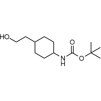 Tert-butyl (4-(2-hydroxyethyl)cyclohexyl)carbamate Structure