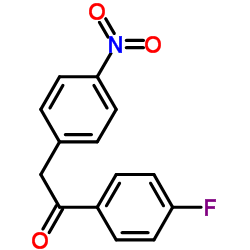 1-(4-Fluorophenyl)-2-(4-nitrophenyl)ethanone结构式