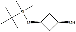cis-3-[[(1,1-dimethylethyl)dimethylsilyl]oxy]cyclobutanol Structure