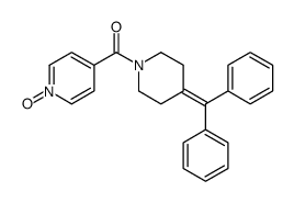 (4-benzhydrylidenepiperidin-1-yl)-(1-oxidopyridin-1-ium-4-yl)methanone Structure