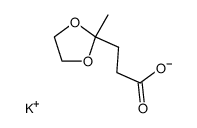 potassium 3-(2-methyl-1,3-dioxolan-2-yl)propanoate结构式