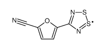 4-(2'-cyanofuryl-5')-1,2,3,5-dithiadiazolyl Structure