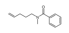 N-methyl-N-pent-4-enylbenzamide结构式