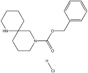 Benzyl 1,8-diazaspiro[5.5]undecane-8-carboxylate hydrochloride结构式