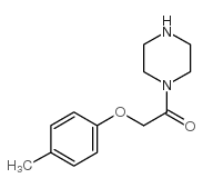2-(4-甲基苯氧基)-1-(1-哌嗪)乙酮结构式