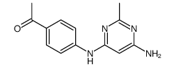 1-[4-[(6-amino-2-methylpyrimidin-4-yl)amino]phenyl]ethanone Structure