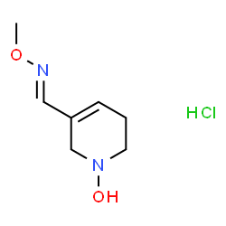 1-(1-hydroxy-5,6-dihydro-2H-pyridin-3-yl)-N-methoxy-methanimine hydroc hloride structure