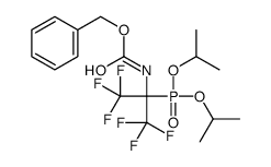 Carbamic acid, (1-(bis(1-methylethoxy)phosphinyl)-2,2,2-trifluoro-1-(t rifluoromethyl)ethyl)-,phenylmethyl ester Structure