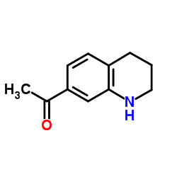 1-(1,2,3,4-Tetrahydro-7-quinolinyl)ethanone结构式