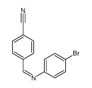 4-[(4-bromophenyl)iminomethyl]benzonitrile Structure