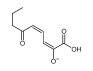 2-hydroxy-6-oxo-nona-2,4-dienoate structure