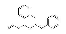 N,N-dibenzylpent-4-en-1-amine结构式