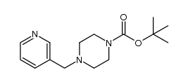 tert-butyl 4-(pyridin-3-ylmethyl)piperazine-1-carboxylate结构式