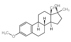 Estra-1,3,5(10)-trien-17-ol,3-methoxy-17-methyl-, (17b)- Structure