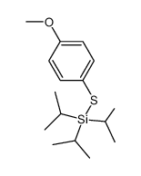 triisopropyl-(4-methoxyphenylsulfanyl)-silane结构式