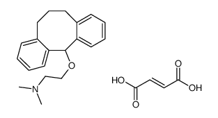 dimethyl-[2-(5,10,11,12-tetrahydrodibenzo[1,2-a:1',2'-e][8]annulen-5-yloxy)ethyl]azanium,(Z)-4-hydroxy-4-oxobut-2-enoate Structure