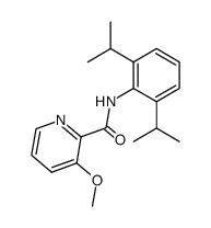 N-(2,6-diisopropylphenyl)-3-methoxypicolinamide结构式