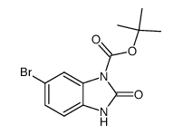 tert-butyl 6-bromo-2-oxo-2,3-dihydro-1H-benzo[d]imidazole-1-carboxylate结构式