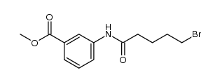 methyl 3-(5-bromopentanoylamino)benzoate结构式