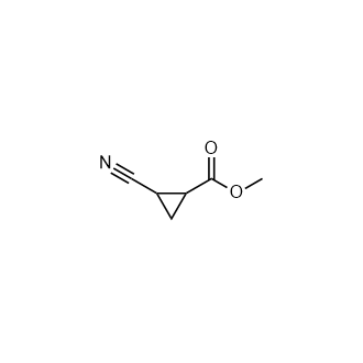 Methyl 2-cyanocyclopropanecarboxylate structure