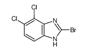 2-bromo-4,5-dichlorobenzimidazole结构式