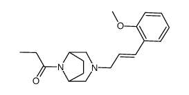 3-[3-(o-Methoxyphenyl)allyl]-8-propionyl-3,8-diazabicyclo[3.2.1]octane Structure