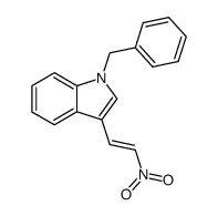 (E)-1-benzyl-3-(2-nitrovinyl)-1H-indole Structure