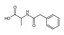 2R-phenylacetylaminopropanoic acid结构式