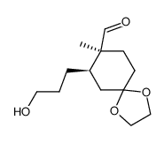 (7R,8S)-7-(3-hydroxypropyl)-8-methyl-1,4-dioxaspiro[4.5]decane-8-carbaldehyde结构式