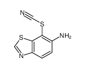 Thiocyanic acid, 6-amino-7-benzothiazolyl ester (8CI,9CI)结构式