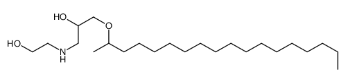 1-(2-hydroxyethylamino)-3-octadecan-2-yloxypropan-2-ol结构式