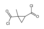 1,2-Cyclopropanedicarbonyl dichloride, 1-methyl- (9CI) Structure
