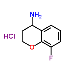 6-Fluoro-4-chromanamine hydrochloride (1:1) Structure