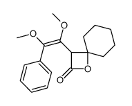 3-(1,2-dimethoxy-2-phenylethenyl)-1-oxaspiro[3.5]nonan-2-one Structure