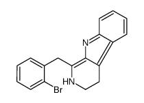 1-[(2-bromophenyl)methyl]-3,4-dihydro-2H-pyrido[3,4-b]indole Structure
