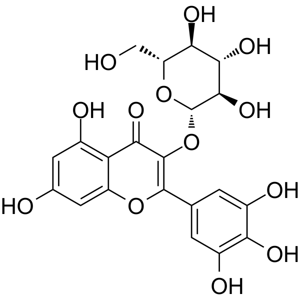 Myricetin 3-O-beta-D-glucopyranoside structure