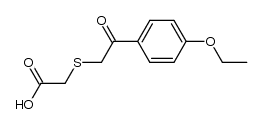 (4-ethoxy-phenacylmercapto)-acetic acid Structure