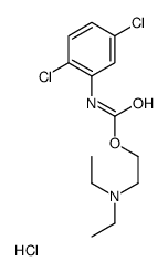 2-[(2,5-dichlorophenyl)carbamoyloxy]ethyl-diethylazanium,chloride Structure