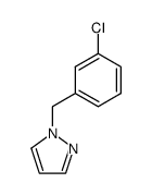 1-(3-chlorobenzyl)pyrazole结构式