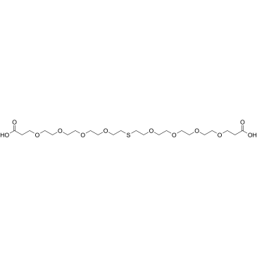 Acid-PEG4-S-PEG4-acid structure