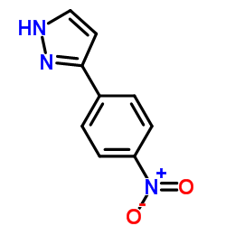3-(4-硝基苯基)-1H-吡唑结构式