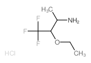 2-Butanamine,3-ethoxy-4,4,4-trifluoro-, hydrochloride (1:1) Structure