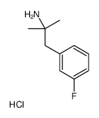 1-(3-FLUOROPHENYL)-2-METHYLPROPAN-2-AMINE HYDROCHLORIDE结构式