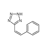 5-(beta-Styryl)-2H-1,2,3,4-tetrazole Structure