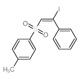 1-(2-iodo-2-phenyl-ethenyl)sulfonyl-4-methyl-benzene结构式