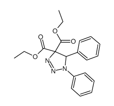 1,5-diphenyl-4,4-bis(ethoxycarbonyl)-δ2-1,2,3-triazoline结构式