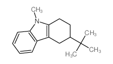 1H-Carbazole,3-(1,1-dimethylethyl)-2,3,4,9-tetrahydro-9-methyl- Structure